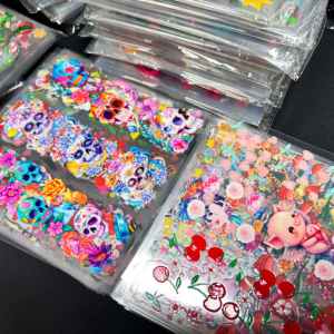 Impression par transfert de dessin animé personnalisé UV DTF Wrap autocollants Durable étanche PET signet lavable nouvelle liste pour le verre - Product Image 1