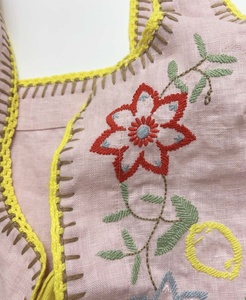 2025 Vintage Style lin Camisole gilet pour femmes personnalisé grande taille haute qualité vêtements d'extérieur bouton OEM/ODM personnalisable femmes - Product Image 4