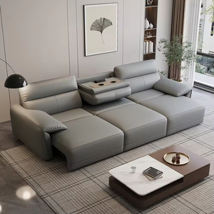 <span class=keywords><strong>Canapé</strong></span>-lit en cuir électrique de haute qualité, multifonctionnel, moderne, de style Chesterfield, en forme de L, trois places, pour salon, maison - Product Image 2