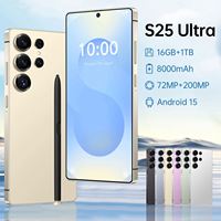 Smartphone S25 Ultra 5G con Función de Doble Tarjeta SIM, Cámara HD de 48+108MP, CPU Deca Core, Android 15, 16GB de RAM, 1TB de ROM, Batería de 8000mAh