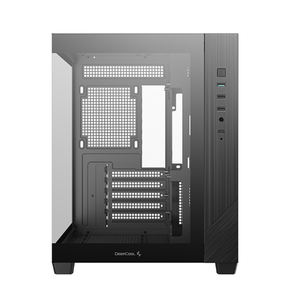 เคสคอมพิวเตอร์ Deepcool Cg330 สีขาวดำ รุ่น Micro-ATX แบบไร้เสา ดีไซน์ Seaview กระจกนิรภัยแบบสองชั้น รองรับพัดลมระบายความร้อนขนาด 360 มม. มีสินค้าในสต็อก - Product Image 3