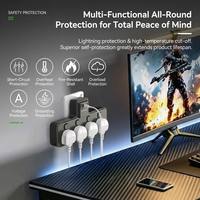 Clieam Toptan Satış İngiltere Çoklu Prizli Güç Uzatıcısı 13A 3250W 4 AC Priz Uzatma 2 USB-A 1 Tip-C PD 20W Hızlı Şarj Portu BS1363 UKCA