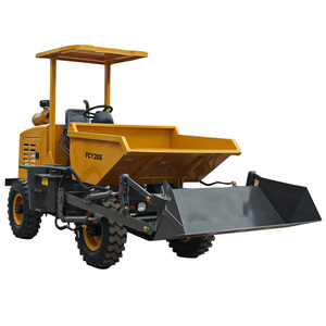 Harga murah 4 roda penggerak situs mini truk dumper FCY20S tipping hopper konstruksi pertanian pengangkut diri - Product Image 2