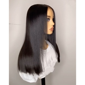Perruques de cheveux humains vierges bruts du Cambodge, transparentes HD 4x4 5x5 13x4, sans colle, en dentelle suisse, double épaisseur, luxe, ultra-lisses - Product Image 1
