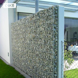 Nouveau Type soudé Gabion clôture galvanisé fer treillis métallique trou carré pierres 1x1x2 mur Construction Gabion planteur boîte aménagement paysager - Product Image 3