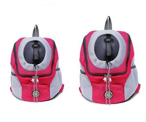 Seyahat yürüyüş bisiklet açık Pet köpek taşıma çantası sırt çantası ön sırt çantası havalandırmalı örgü köpek seyahat geri paketi emniyet kemeri ile - Product Image 1