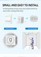 TYSH Tuya 1234 Gang Módulo de Interruptor Inteligente WiFi TYSH Compatible con Google Home y Alexa, Control Remoto Inalámbrico