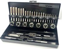 2025 32 pièces/ensemble vente chaude Top qualité 5/8 "24 filetage taraud et matrice outils ensemble Standard Hss métrique et pouces professionnel pouces