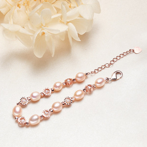 Wholesale Zhuji Fashion String <b>Bracelets</b> OL Real Freshwater <b>Pearl</b> <b>Bracelet</b> Source for Small Commodity Jewelry String <b>Bracelets</b> - Product Image 4