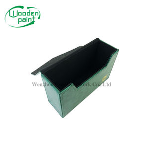 Bureau vert cosmétique support de stockage sac à thé boîte en cuir PU maison tissu organiser voiture articles divers timbres-<span class=keywords><strong>poste</strong></span> anniversaires livre - Product Image 5