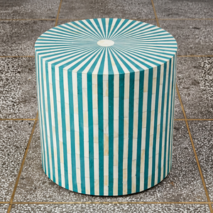All time best seller camel bone inlay stripe side table <b>stool</b> for home restaurant and office used - Product Image 1