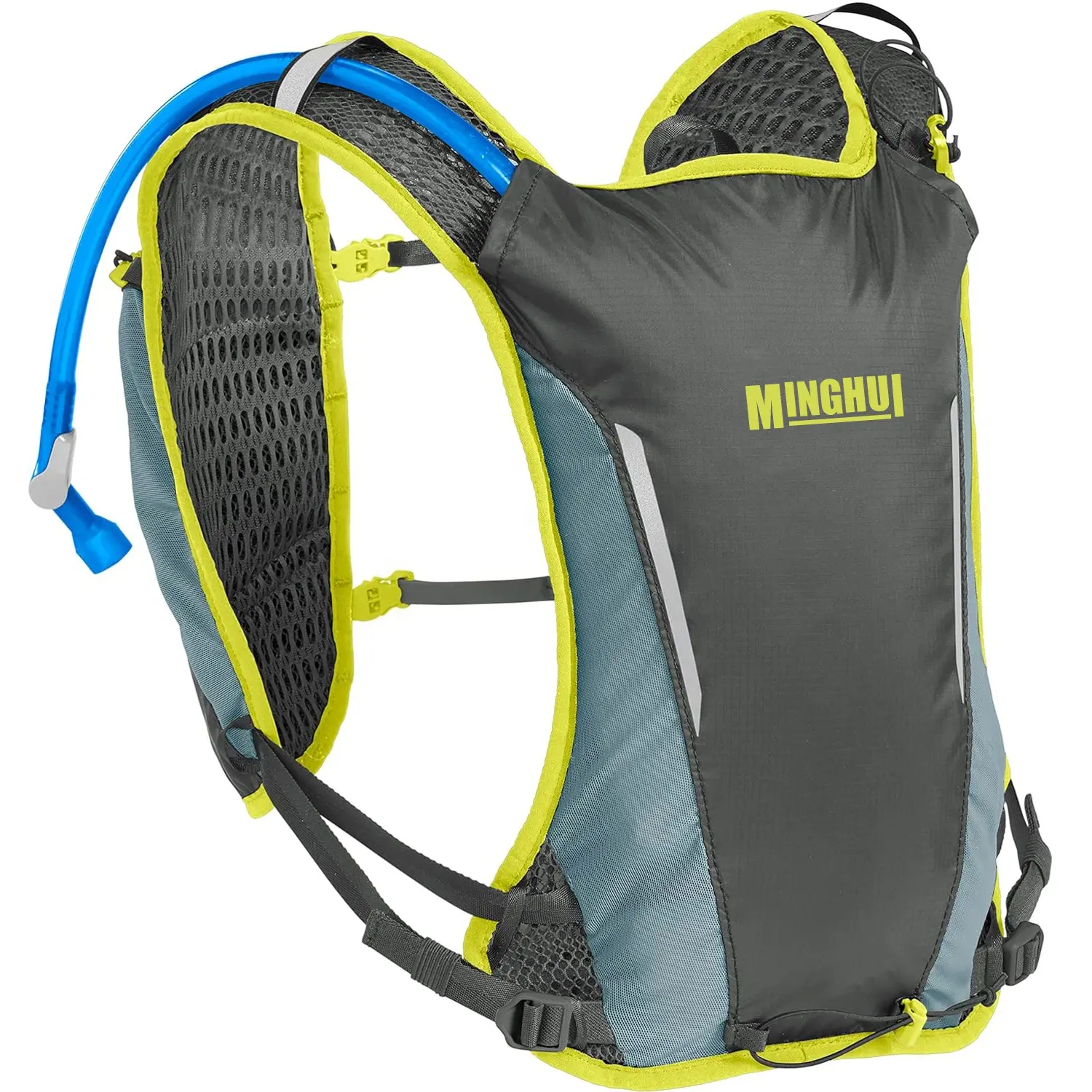 Custom Reflective Lightweight Gym Hunting Sport Cycling Trail Running Vest Hydration Vest Bag Backpack Slim Phone Holder Men