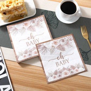 Gold-stamped birthday <b>paper</b> napkins, high-end disposable <b>paper</b> napkins for hotels, restaurants, celebrations, and - Product Image 3