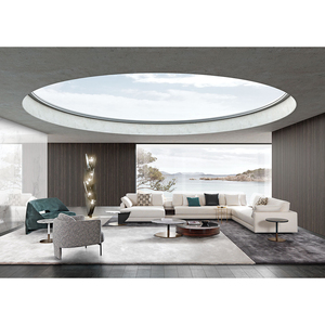 Waterproof Fixed <strong>Circular</strong> <strong>Skylight</strong> Double Glazed Tempered Glass <strong>Skylight</strong> Roof - Product Image 2