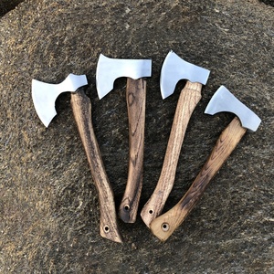 Ascia Multiuso per Giardinaggio, Taglio, Spaccatura, Escursionismo, Artigianato, Campeggio con Manico in <span class=keywords><strong>Legno</strong></span> - Product Image 2