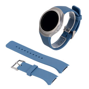 Bracelet de montre pour <span class=keywords><strong>Samsung</strong></span> Galaxy <span class=keywords><strong>Gear</strong></span> S2 R720 <span class=keywords><strong>Smartwatch</strong></span> Bracelet de remplacement Bracelet en silicone de couleur unie Interface spéciale personnalisée - Product Image 2