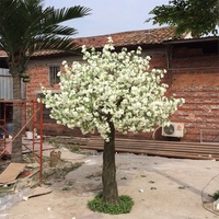 Grand Arbre de Mariage Rose Cerisier Artificiel 2m Blanc Grand Arbre à Fleurs de Cerisier Sakura Arbre à Fleurs de Cerisier Artificiel 6.6ft