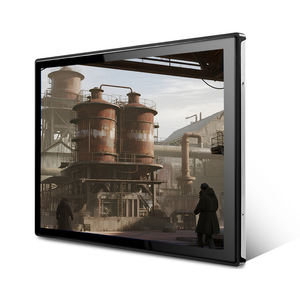 Monitor de 12 pulgadas Monitor LCD legible con luz solar industrial para exteriores con marco de acero de aluminio Monitor industrial - Product Image 3