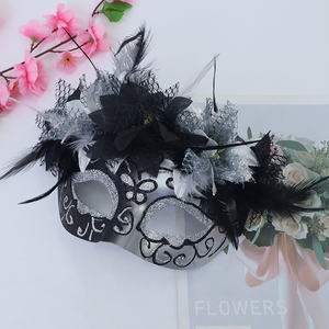 Masquerade Máscara Facial das mulheres Dia Mexicano do Crânio de Açúcar Morto Dia Das Bruxas DIY Eyemask Masque Fancy Dress - Product Image 2