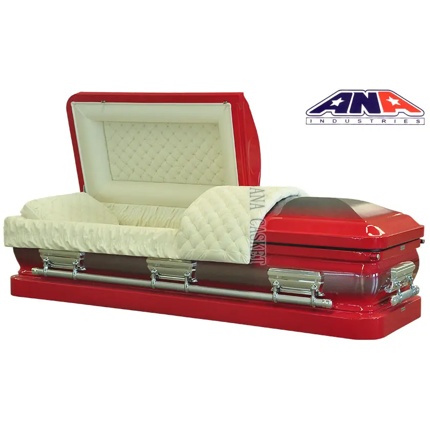 Casket Coffin Enterprise ANA Funeral Supplier Casket Interior Lining American Style 18Ga Steel Coffin Casket