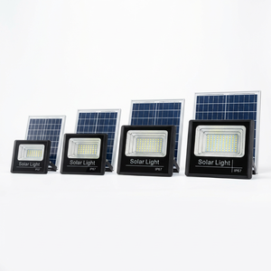 Faro Solare LED da Esterno, Lampada di Sicurezza IP67 10W-200W, Pannello Solare in Alluminio, Certificato CE, Telecomando, Garanzia 5 Anni - Product Image 1