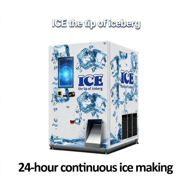 Automated Vending Machines Realize the Entire Process of Ice Making, Storage, Weighing, and Reloading for Sale