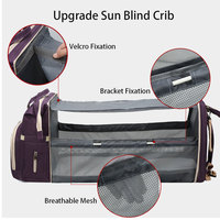 Sac à dos à couches de haute qualité sac à couches multifonction lit de bébé pliable berceau de voyage