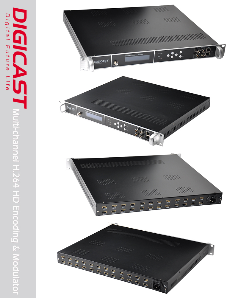 Diffusion De TÉLÉVISION numérique Encodeur IPTV QAM DVBSS2 Modulateur HDMI