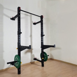 Multifunción <span class=keywords><strong>gimnasio</strong></span> <span class=keywords><strong>en</strong></span> <span class=keywords><strong>casa</strong></span> medio estante de sentadillas máquina trasera de acero equipo de <span class=keywords><strong>gimnasio</strong></span> plegable de pared para culturismo y entrenamiento de ejercicio - Product Image 2