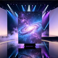 Écran LED pliable d'intérieur P2.5, affichage publicitaire mobile avec base à roulettes pour exposition, centre commercial, magasin de détail
