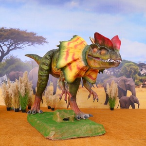 <span class=keywords><strong>Dinosaure</strong></span> animatronique réaliste Chuangying Jurassic World Dilophosaurus à vendre - Product Image 3