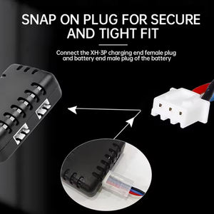 Cargador 2 en 1 de 7.4V 2S con Conector XH-3P para Autos y Camionetas RC AX24 SCX24 UTB18 SCX24, Baterías de Litio de 7.4V 2S - Product Image 3