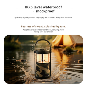 Nouvelle enceinte de camping mini étanche 20W DQ36 avec batterie rechargeable USB TF et LED RGB pour utilisation en extérieur/intérieur - Product Image 2