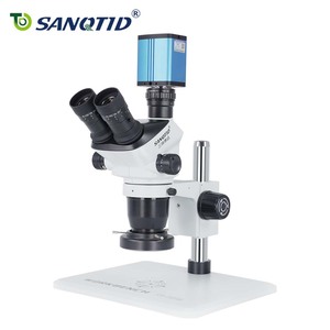 กล้องจุลทรรศน์ดิจิตอลแบบสามตา SANQTID 6552 พร้อมระบบออโต้โฟกัสและขาตั้งสำหรับซ่อมโทรศัพท์มือถือ รุ่น TD-6552-AF200 - Product Image 1