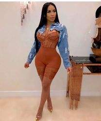 Loozyup — sous-vêtement érotique Sexy en dentelle pour femme, ensemble une pièce avec soutien-gorge, dos nu, <span class=keywords><strong>ouvert</strong></span>, Sexy - Product Image 6