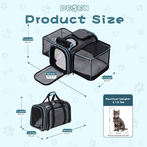 Transportín Expandible, Plegable y Portátil para Mascotas, Perros y Gatos Pequeños/Medianos/Grandes, Modelo 8 - Product Image 2