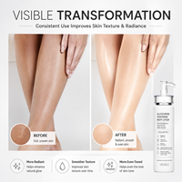 Lotion corporelle éclaircissante, hydratante et blanchissante au glutathion, marque privée OEM ODM