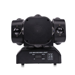 Luz de cabeza móvil RGBW 4 en 1 Led con efectos estroboscópicos Iluminación de escenario Haz giratorio para DJ Disco Club Music Party - Product Image 5