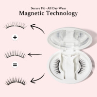 Cils magnétiques doux réutilisables, naturels, sans colle, faux cils magnétiques, kit avec applicateur, certifié ISO 22716