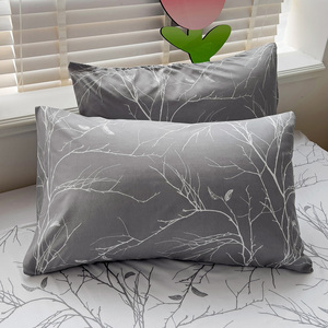 Microfibre imprimé plat pas cher drap de lit 100 Polyester plante branche imprimé 3D maison noël ensembles de literie <span class=keywords><strong>couette</strong></span> - Product Image 6