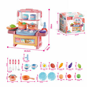 Ensemble de <span class=keywords><strong>cuisine</strong></span> en plastique ABS pour filles - 20 pièces - Jouets de <span class=keywords><strong>cuisine</strong></span> avec musique et lumière - Cadeau d'anniversaire - Product Image 4