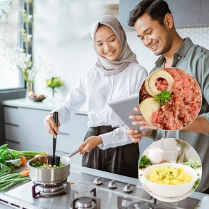 Utensilios de Cocina, Picador de Carne Manual Portátil, Antiadherente, Resistente al Calor, Triturador de Patatas, Ensaladas, Tomates y Carne - Product Image 6