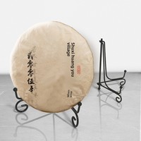 Présentoir pliable en fer forgé sur pied pour gâteaux, cadres photo et assiettes