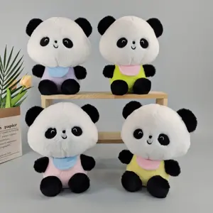 A06526 फ़ैक्टरी हॉट स्टाइल्स 22CM बिब पांडा प्यारा आलीशान पांडा खिलौना उपहार बच्चों के लिए