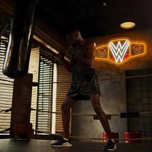 In Stock Insegna al Neon LED per Wrestling, Decorazione da Parete con Cinture e Loghi da Wrestling dai Colori Vivaci, Insegne al Neon Personalizzate - Product Image 4