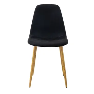 제조 업체 뜨거운 판매 간단한 디자인 카페 레스토랑 의자 패브릭 벨벳 의자