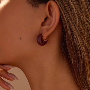 สินค้าใหม่สไตล์ยุโรปข้ามพรมแดนสำหรับฤดูใบไม้ร่วง - ต่างหูไทเทเนียมสตีลสไตล์ฝรั่งเศสแบบมินิมอล เหมาะสำหรับลุคทำงานสบายๆ - Product Image 1