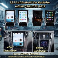 Roadnavi 12.1'' Système stéréo double pour Infiniti Q50 Q50L 2015-2019 GPS DSP CarPlay sans fil Android Auto