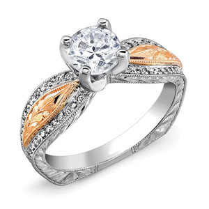 Anello dal Design Bicolore Classico da Donna - Product Image 1
