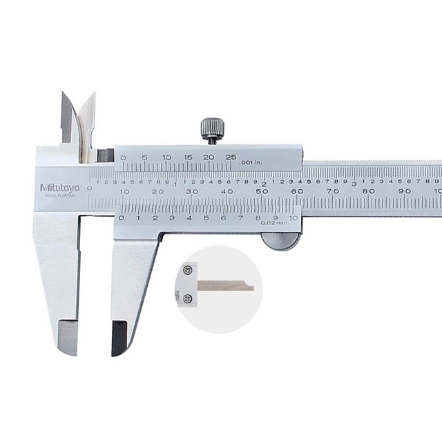 0-150mm Stainless Steel Vernier Calipers High-precision Dual Reading Scale Imported  530-312